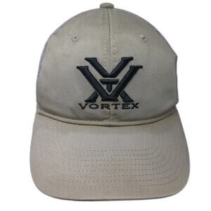 Vortex Trucker Hat Gray One Size Mesh Back Snapback Logo Hunting Shooting Gear